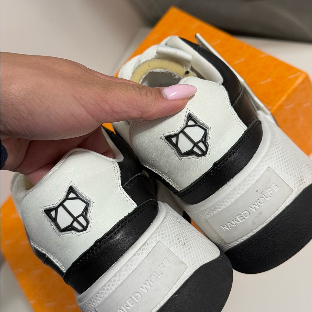 Naked Wolfe Chunky Sneakers - Black/White - Picture 4 of 5